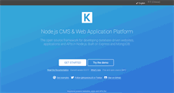 Desktop Screenshot of keystonejs.com